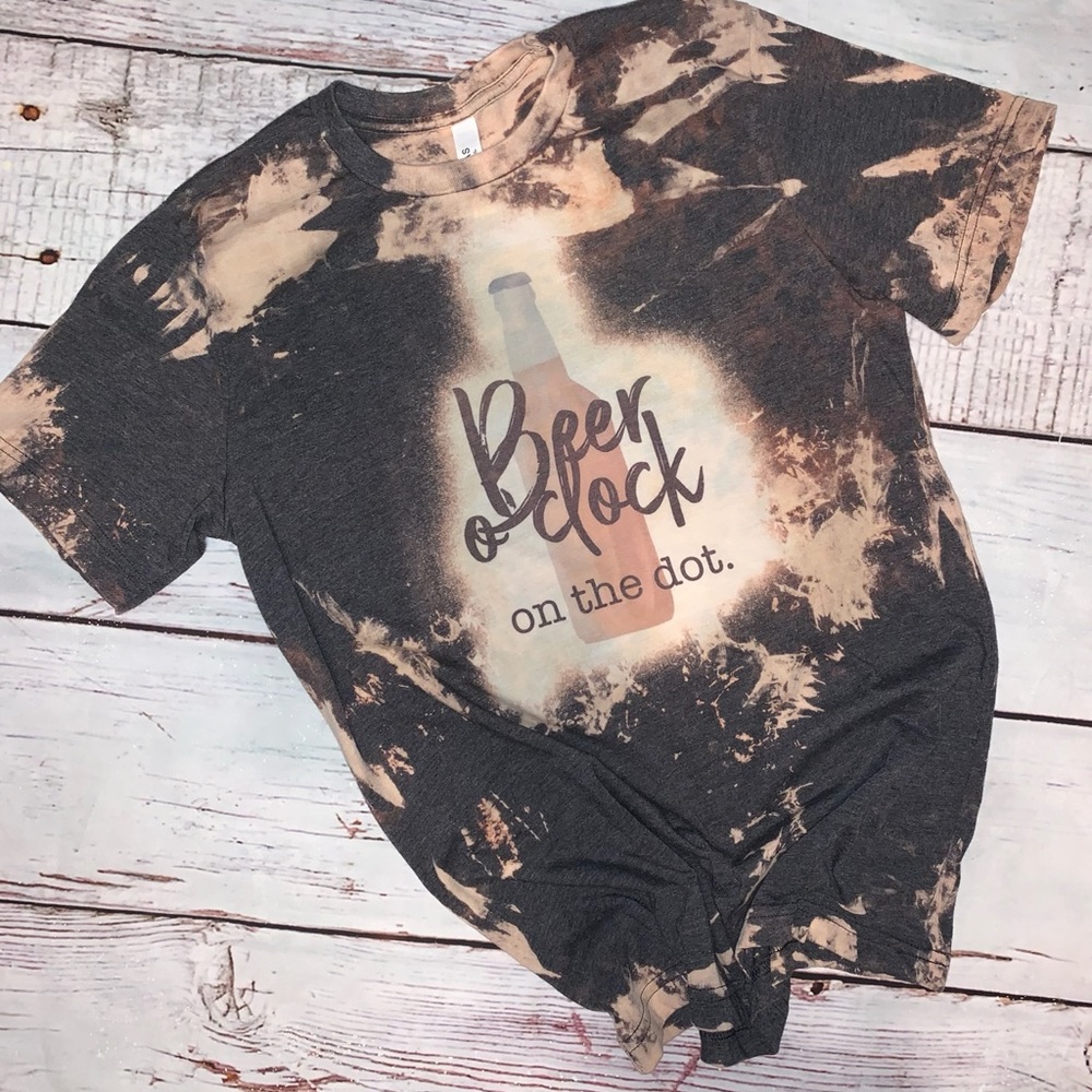 Beer Bleached Tee